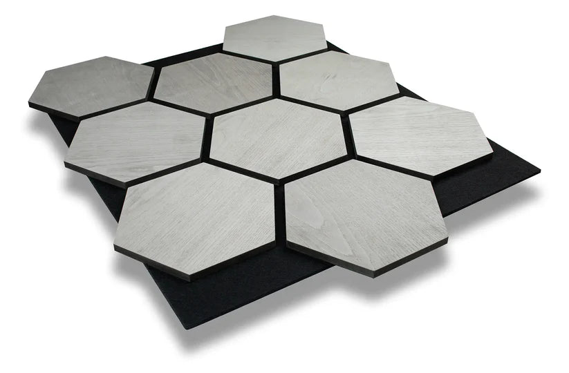 Dekorative Hexagon Veggpaneler i Tre
